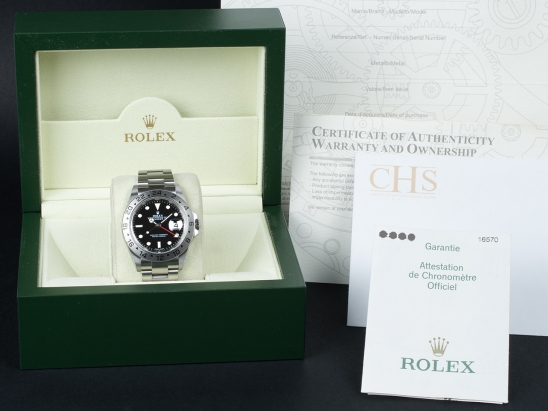 Rolex Explorer II SEL Nero Black Dial - Rolex Guarantee  Watch  16570T